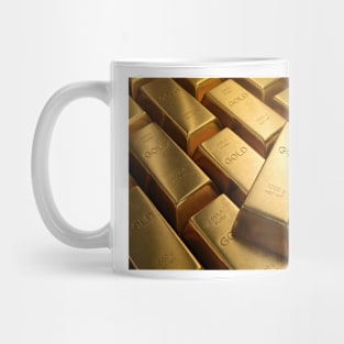 Gold bullion, illustration (F011/3324) Mug